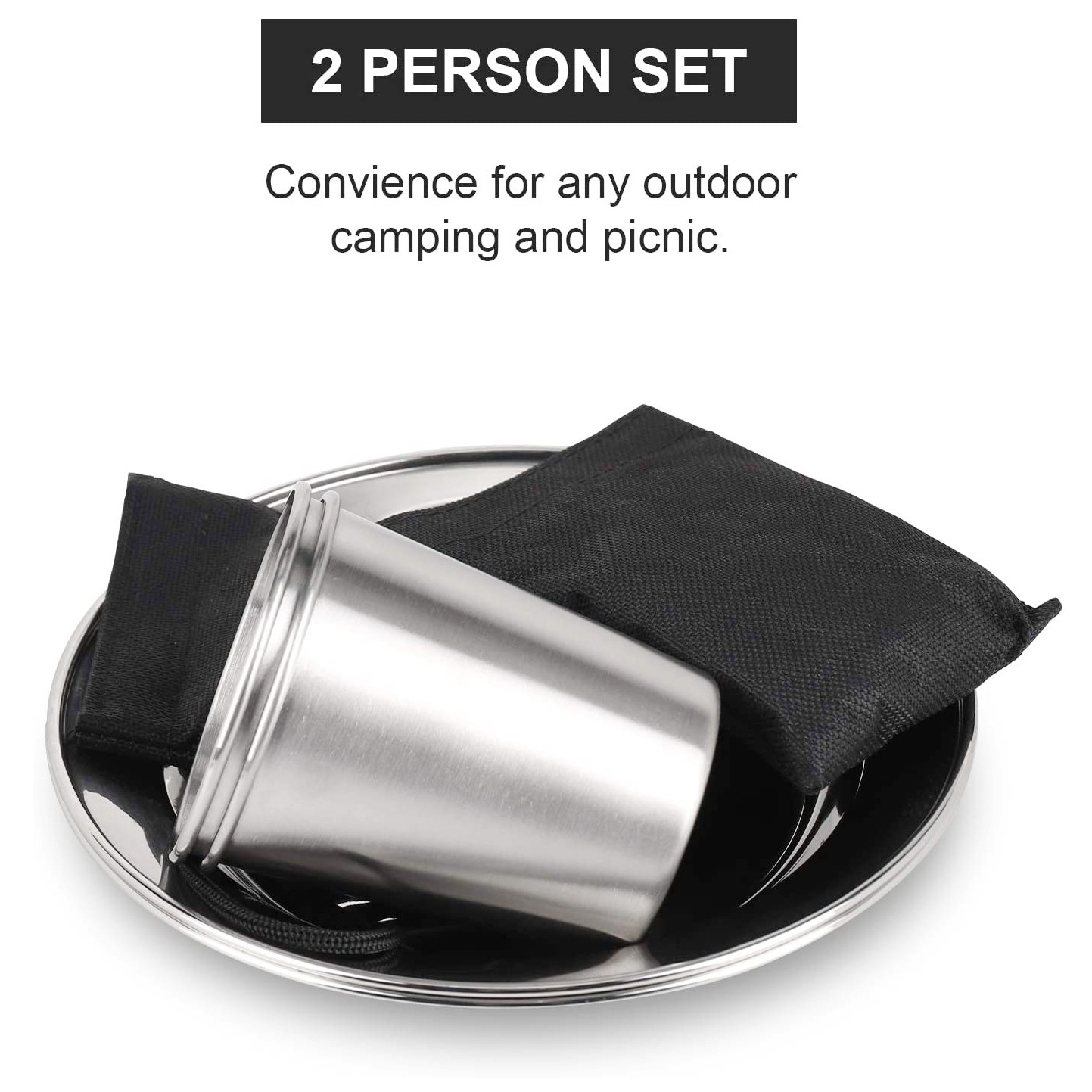 10pcs Portable Travel Folding Tableware H015