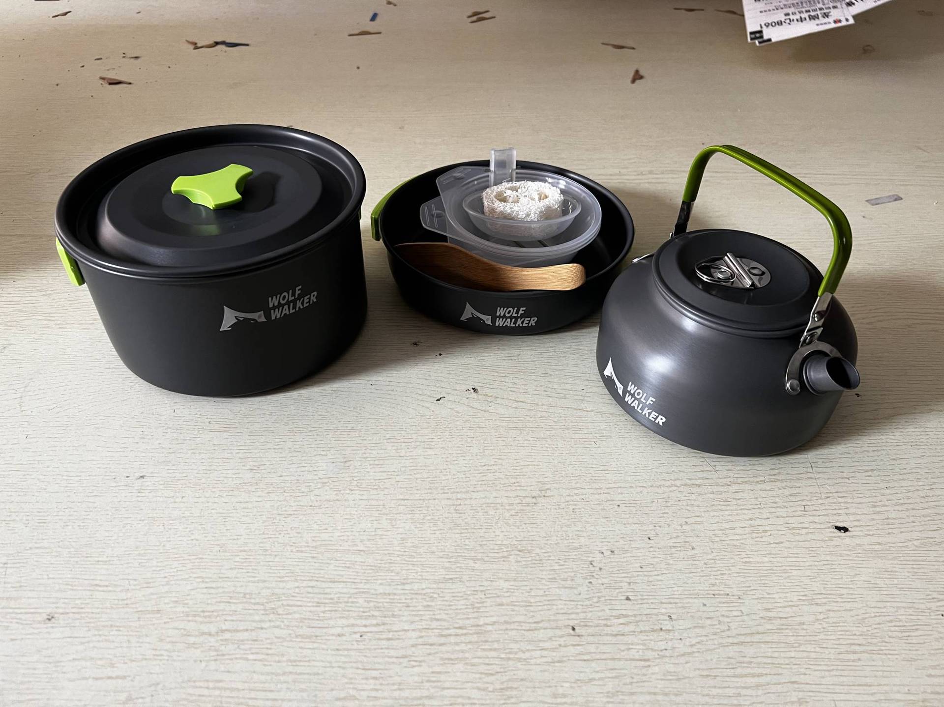 2-3 people camping teapot set pot with tableware set H017