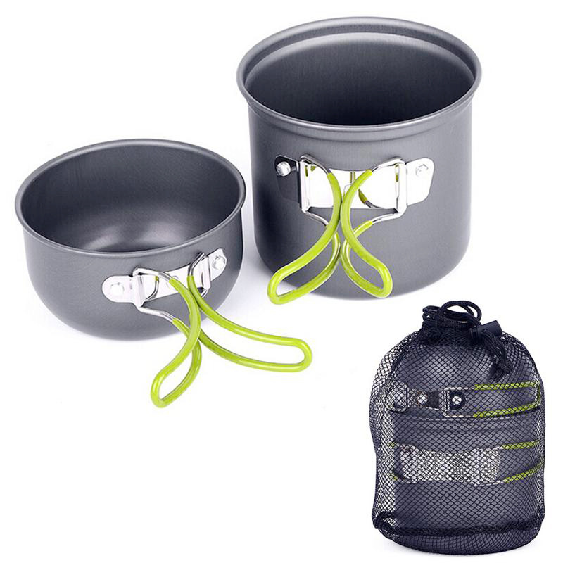 2-3 Persons Portable Cookware Combination Aluminum Alloy Cookware H021