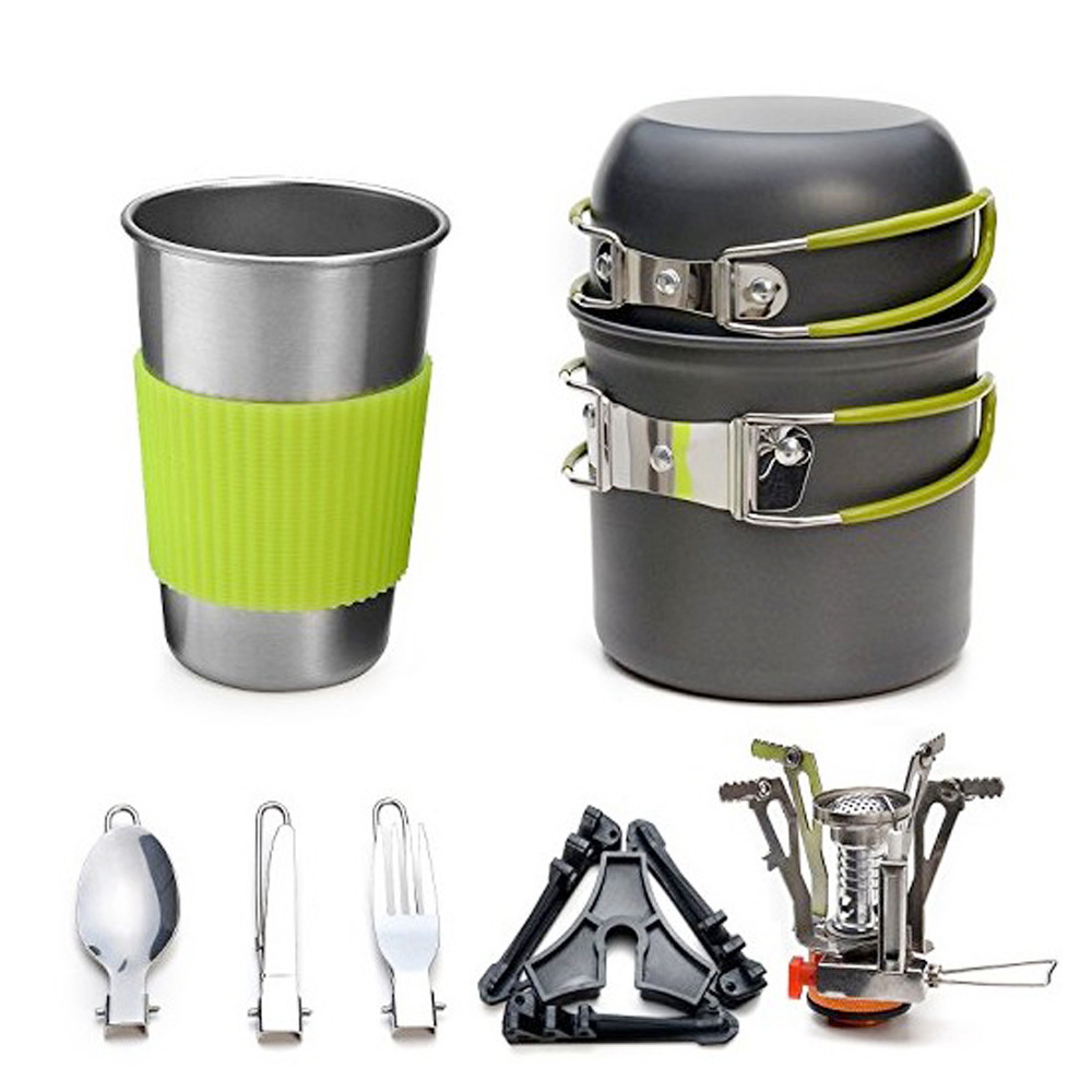  Camping Stove Set Pot Cup Combination H012