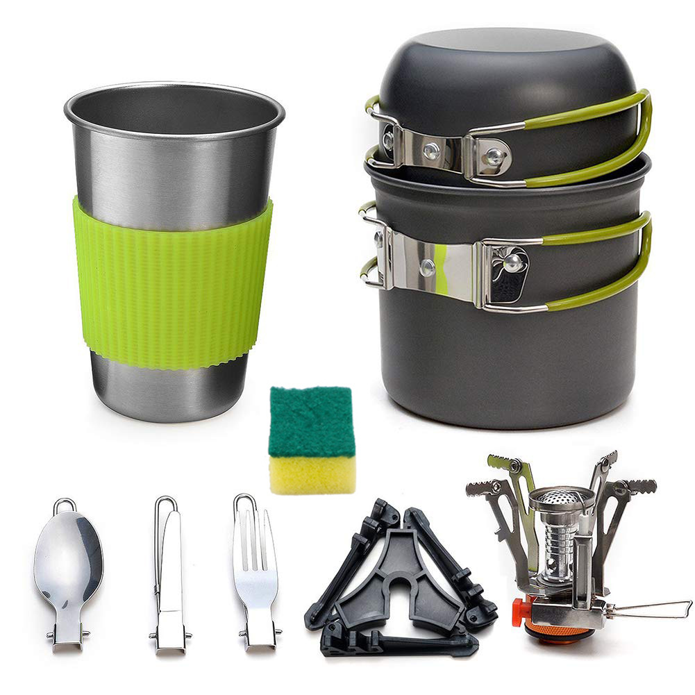  Camping Stove Set Pot Cup Combination H012