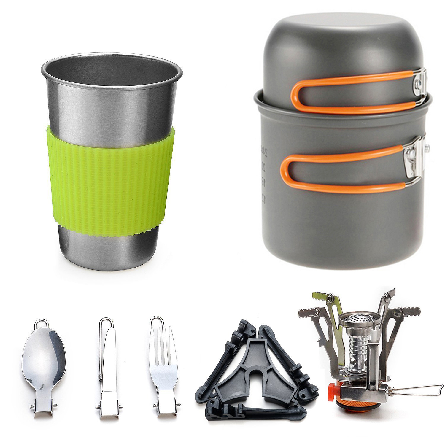  Camping Stove Set Pot Cup Combination H012