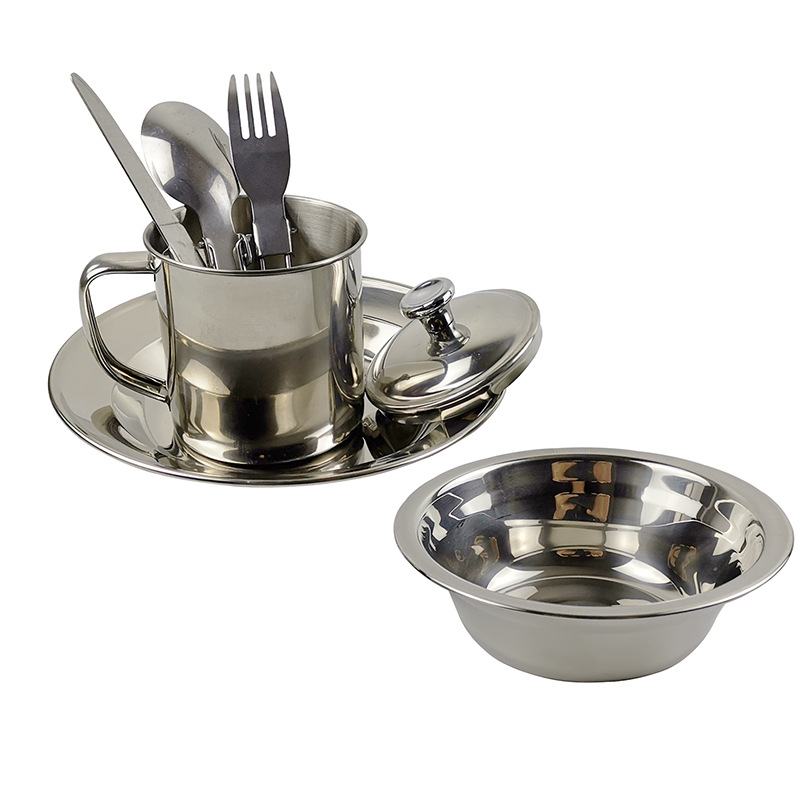 New Single Portable Stainless Steel Cookware Combo H006