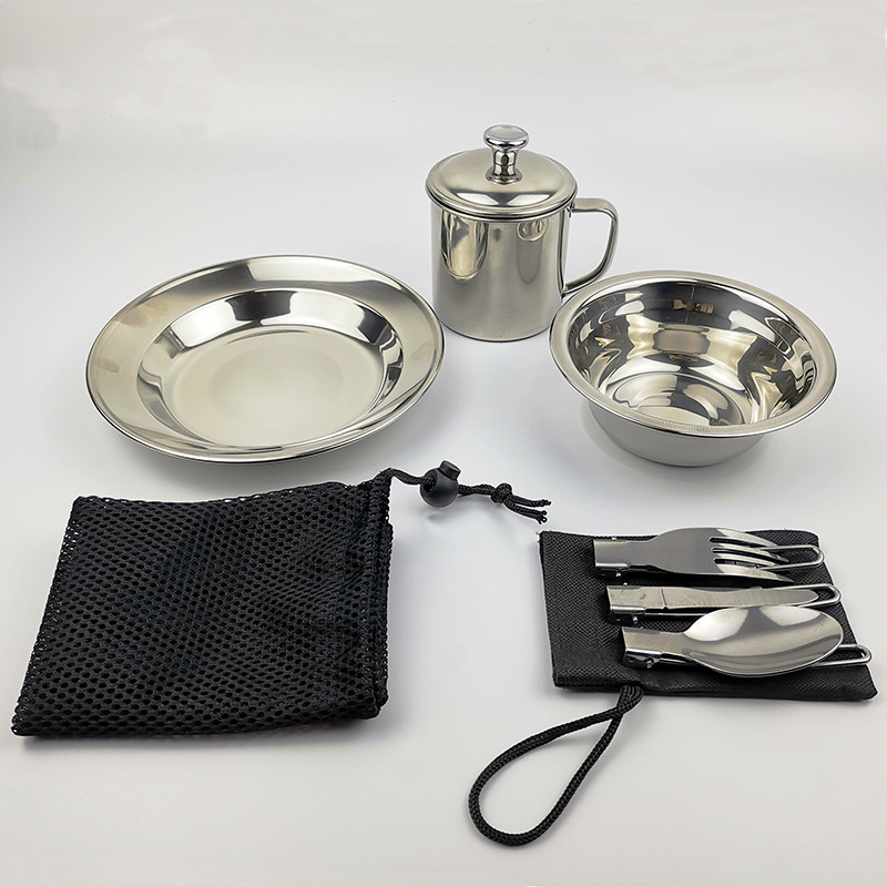 New Single Portable Stainless Steel Cookware Combo H006