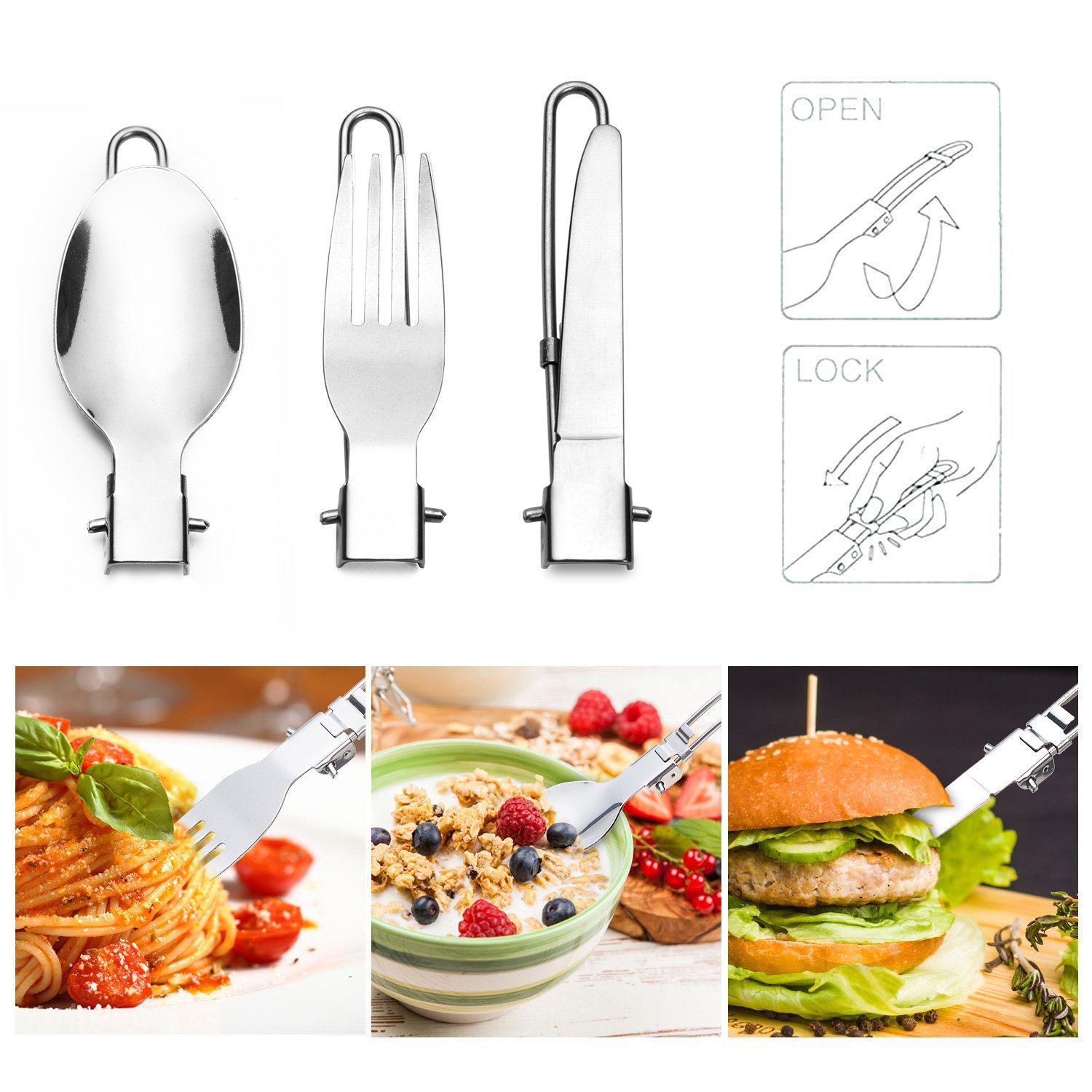 Orange 1-2 Persons Camping Pot and Tableware Combination H011