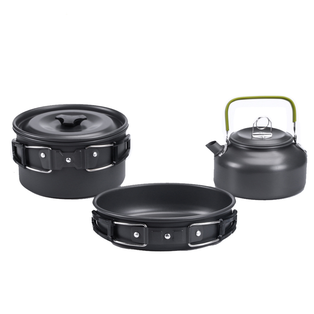 Three-piece outdoor teapot set for 2-3 people H002