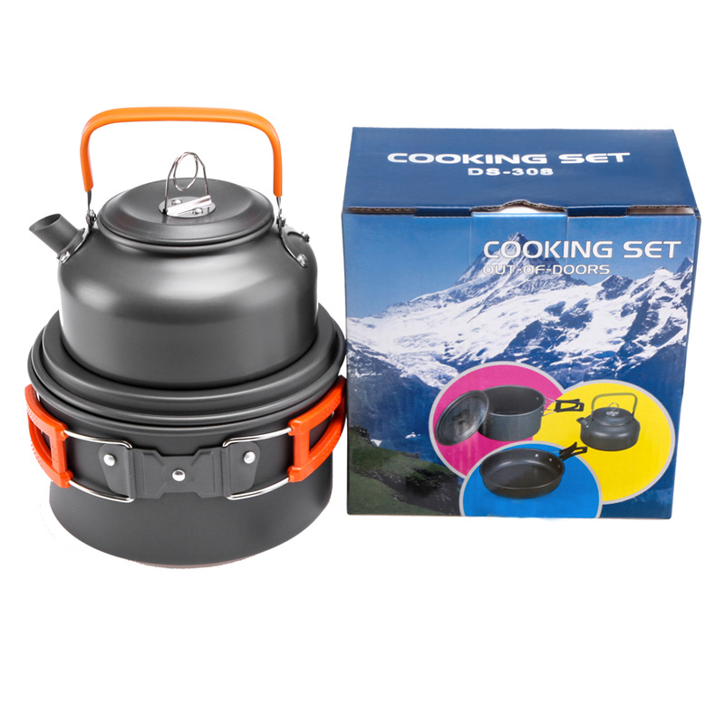 Three-piece outdoor teapot set for 2-3 people H002