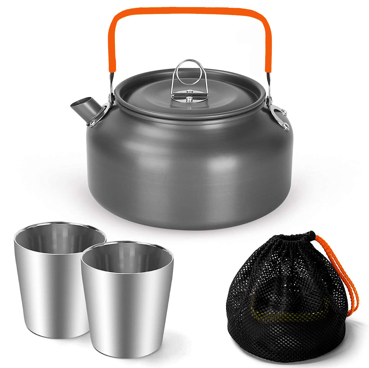 1.2L Portable Teapot Coffee Pot Picnic Tea Kettle H094