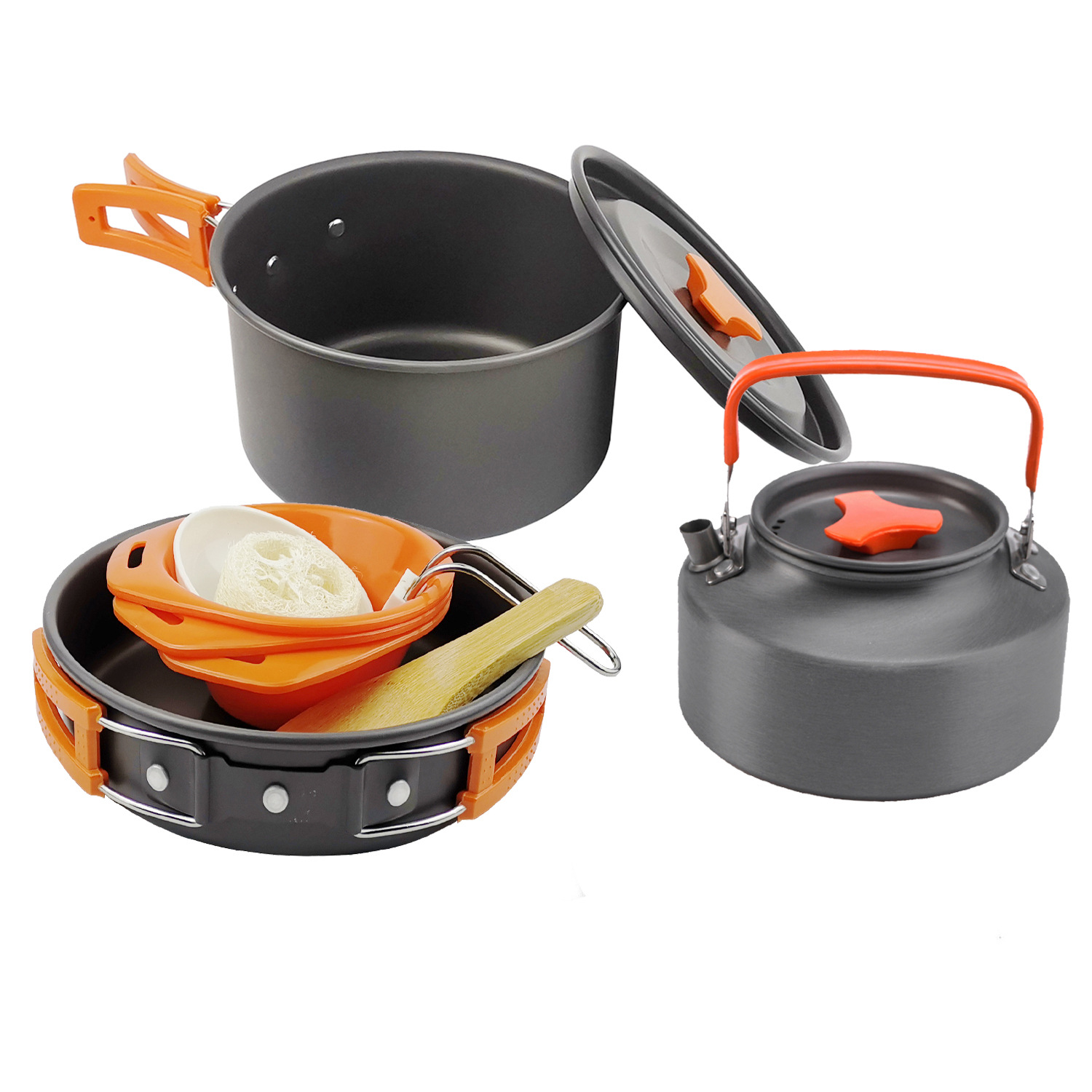 2-3 Persons Folding Pot Cookware Combination Set H053