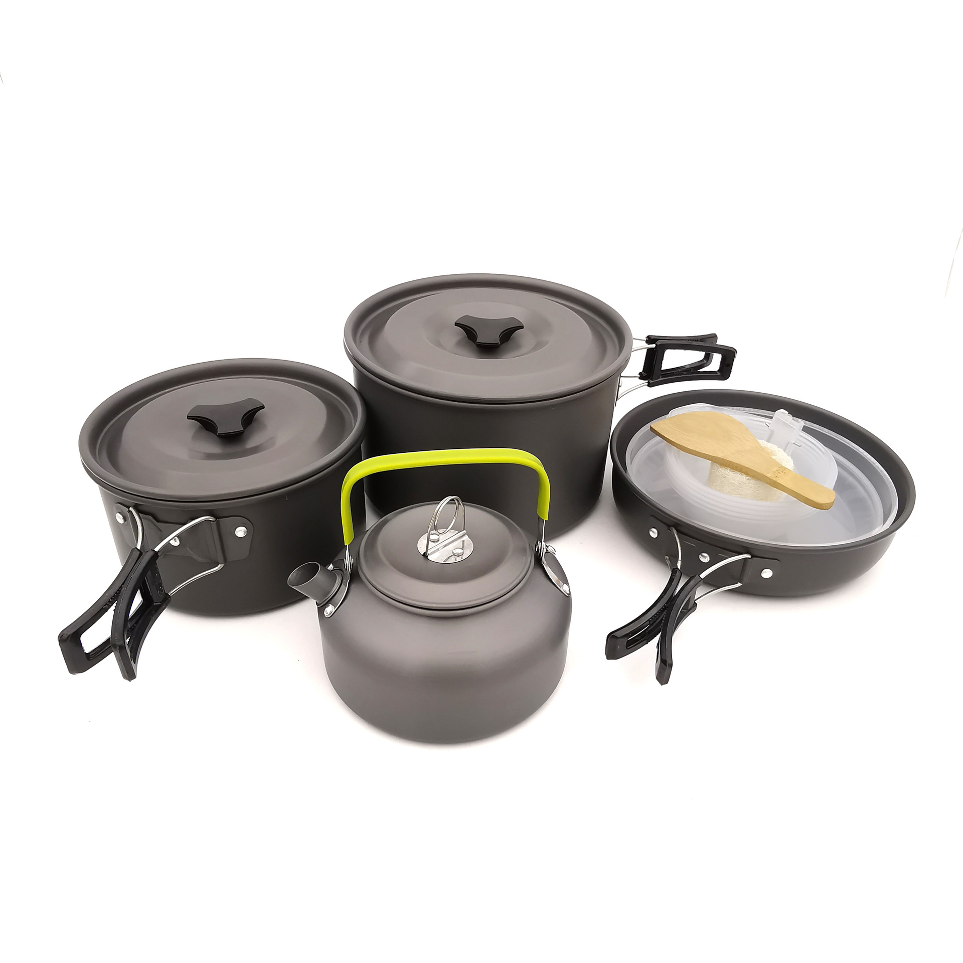 4-5 people cooking combination portable camping pot set H084