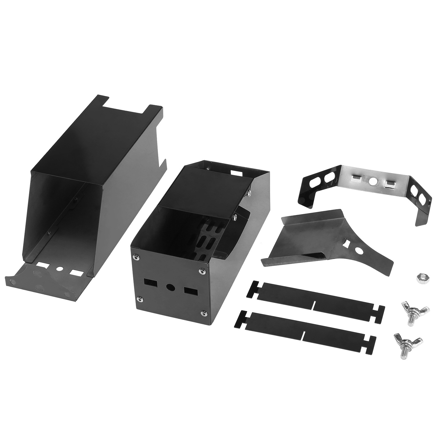 Black Titanium Rocket Stove Portable Stainless Steel Folding Wood Stove H113