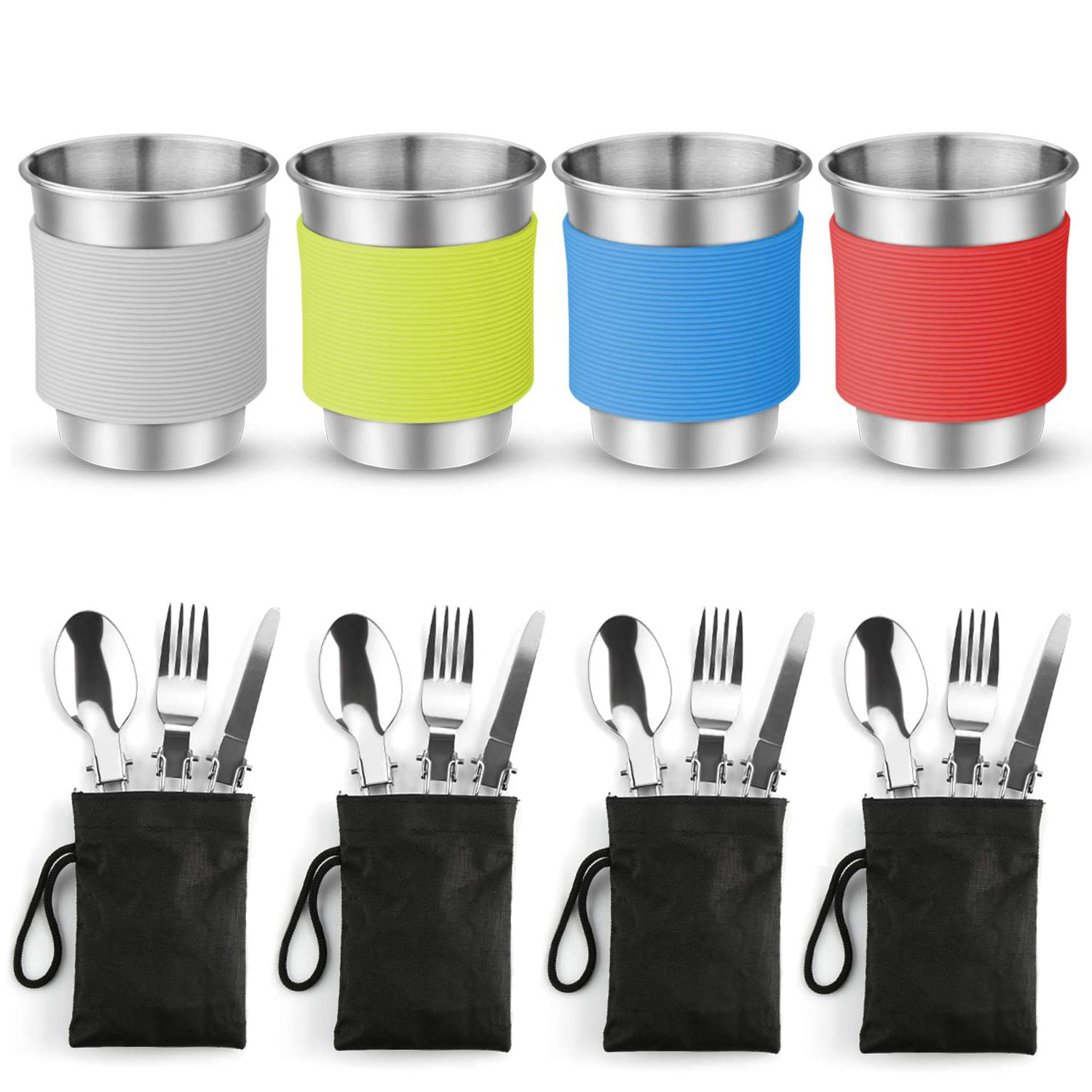 4-5 people outdoor hanging pot kettle set pot camping H090