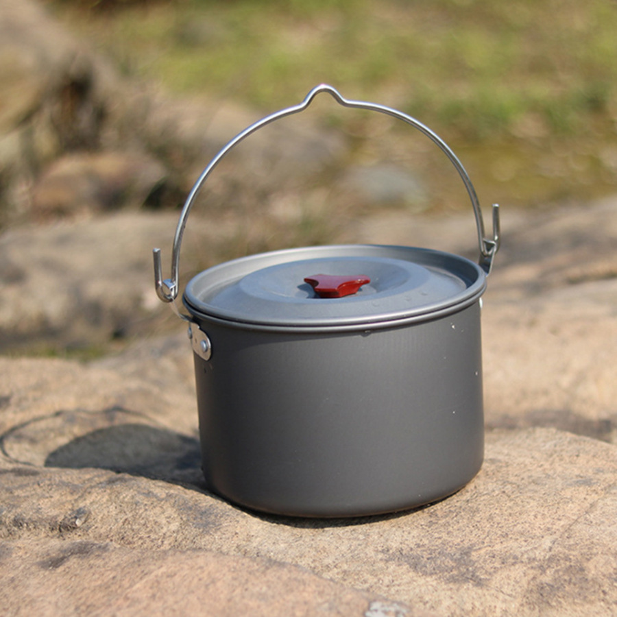 Marching pot picnic cauldron camp pot set pot cooking utensils  H086