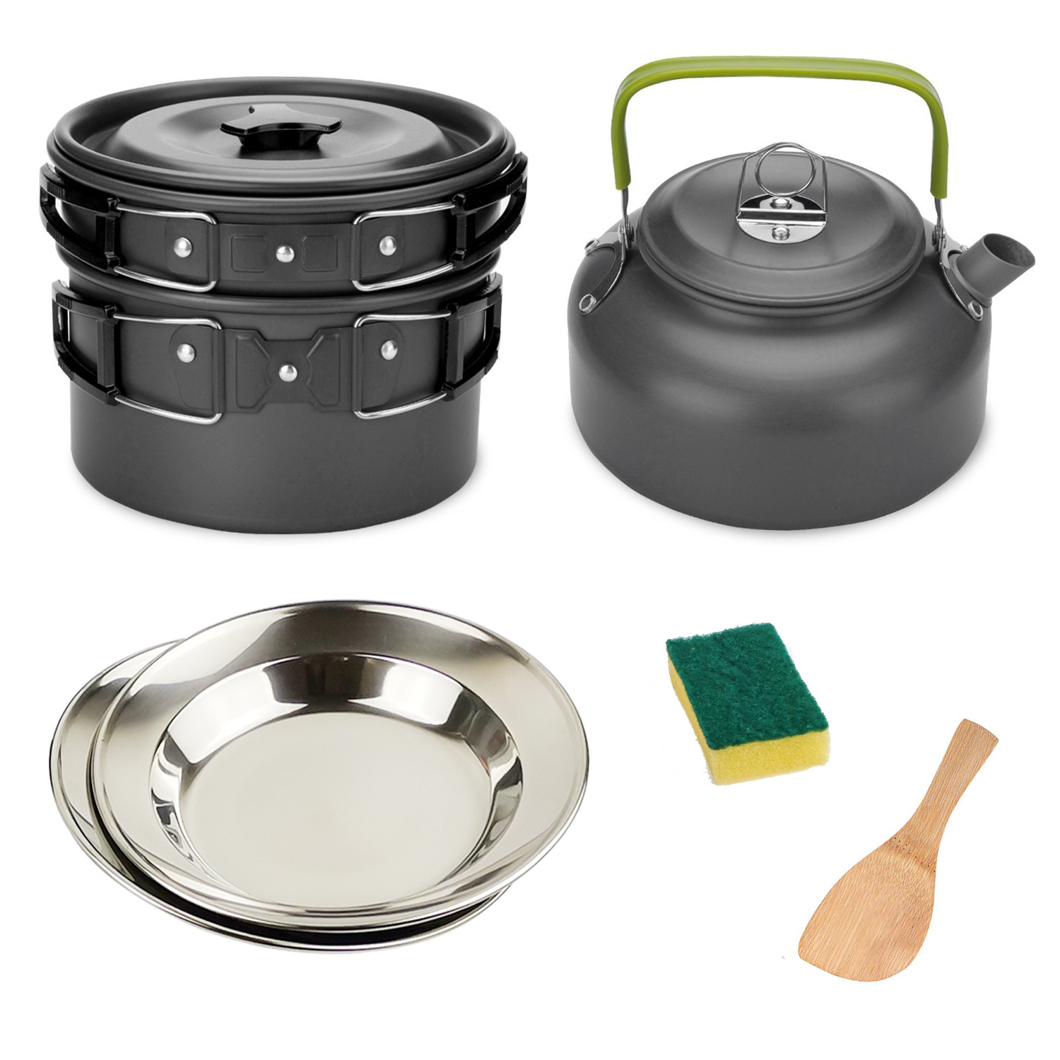 New 2-3 people outdoor teapot set pot with plate set H080