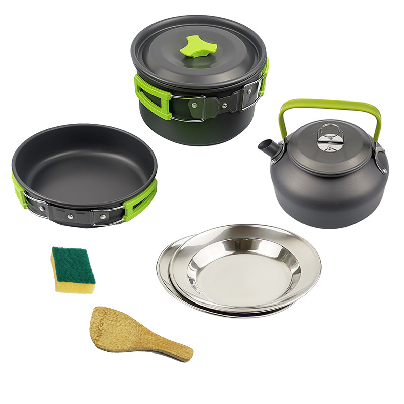 New 2-3 people outdoor teapot set pot with plate set H080