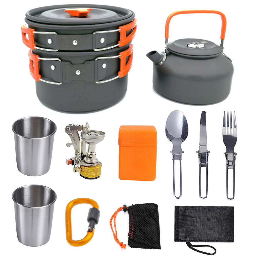 New Teapot with Cup Combination Portable Camping Cooking Stove H041
