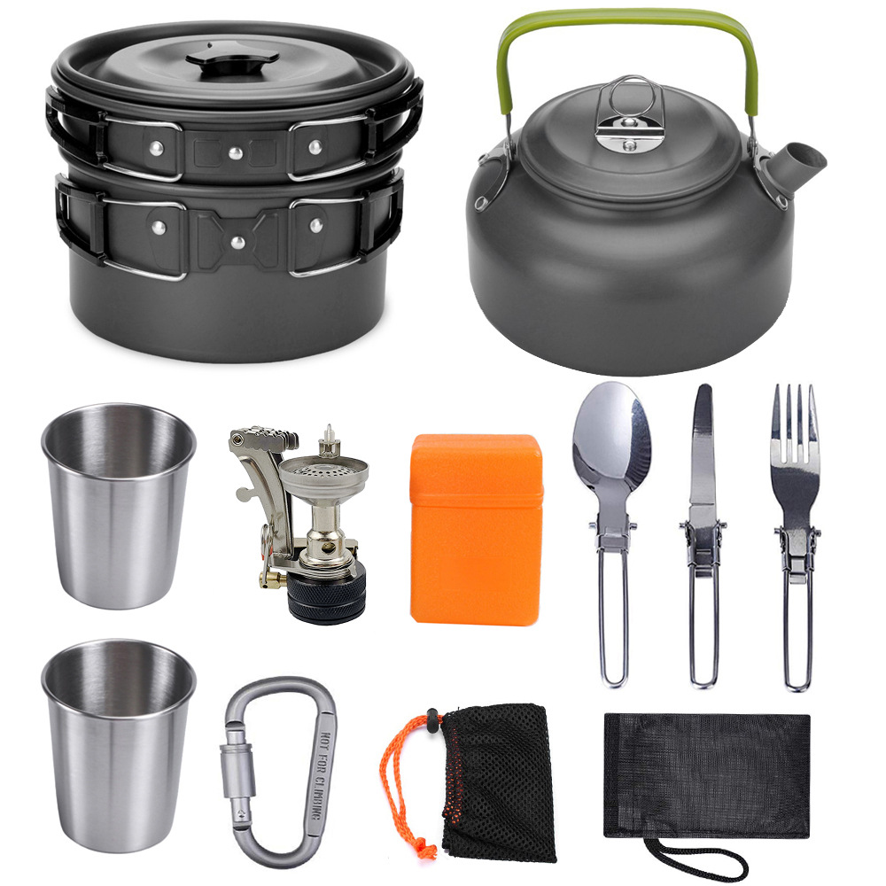 New Teapot with Cup Combination Portable Camping Cooking Stove H041