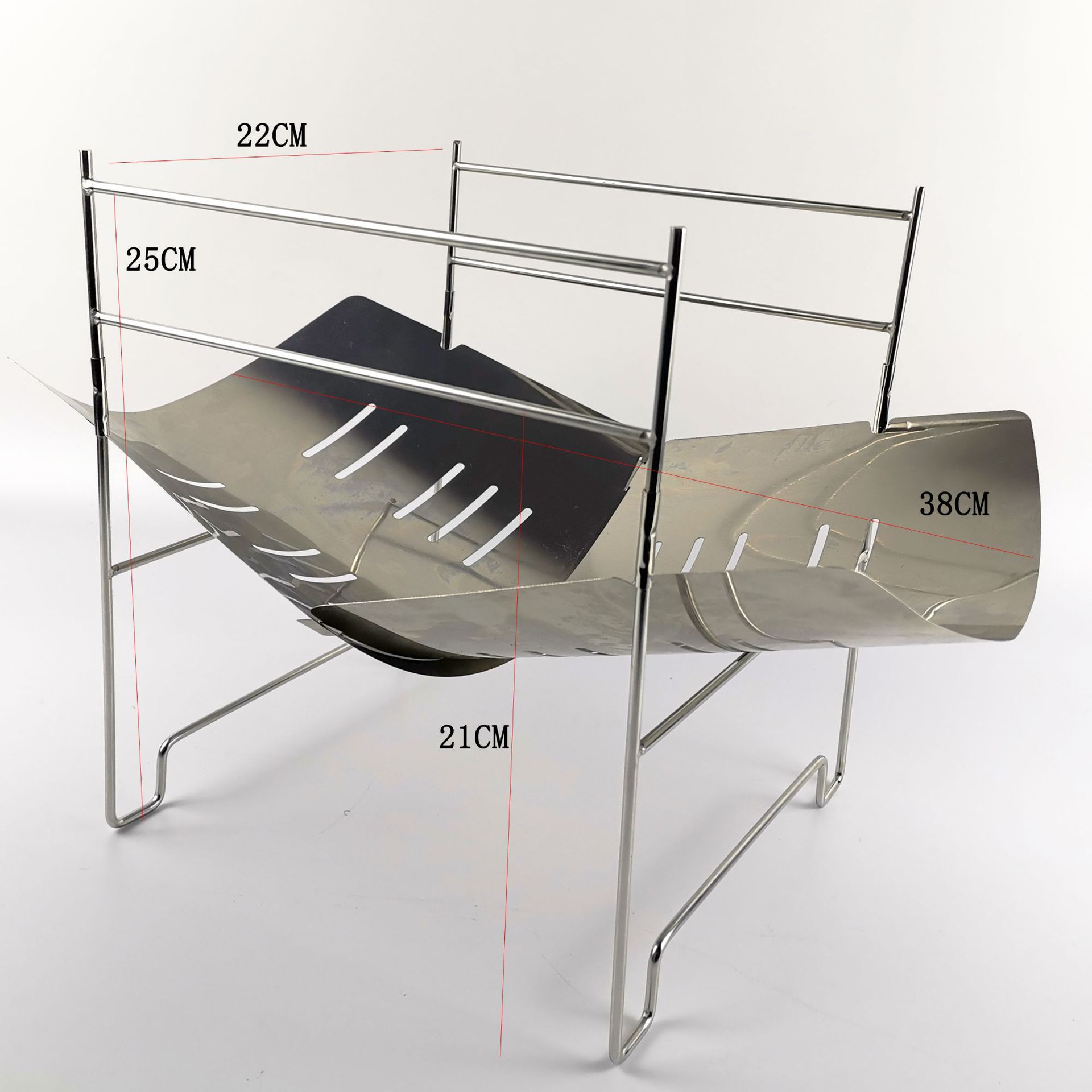 Outdoor camping portable barbecue grill firewood stove H104