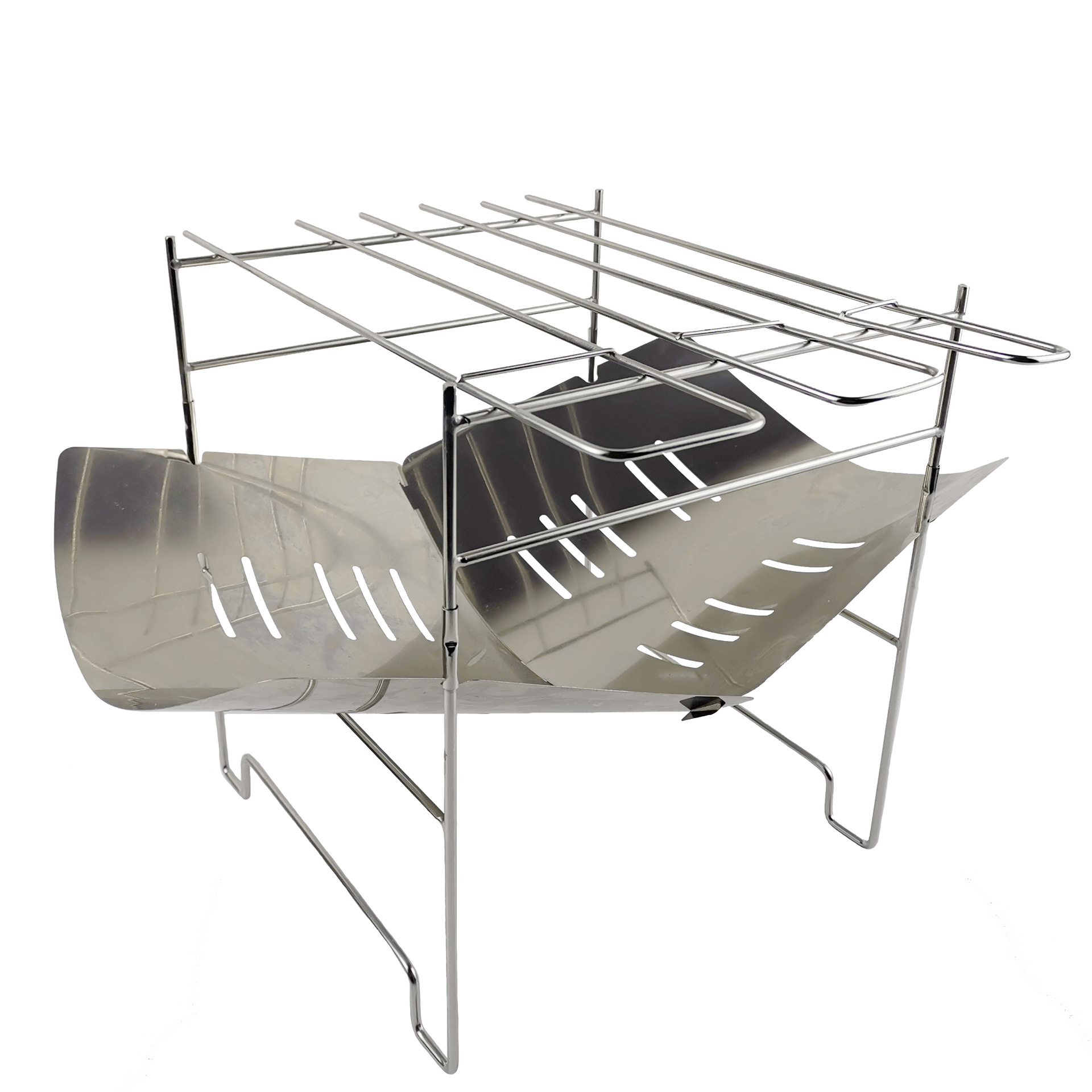 Outdoor camping portable barbecue grill firewood stove H104