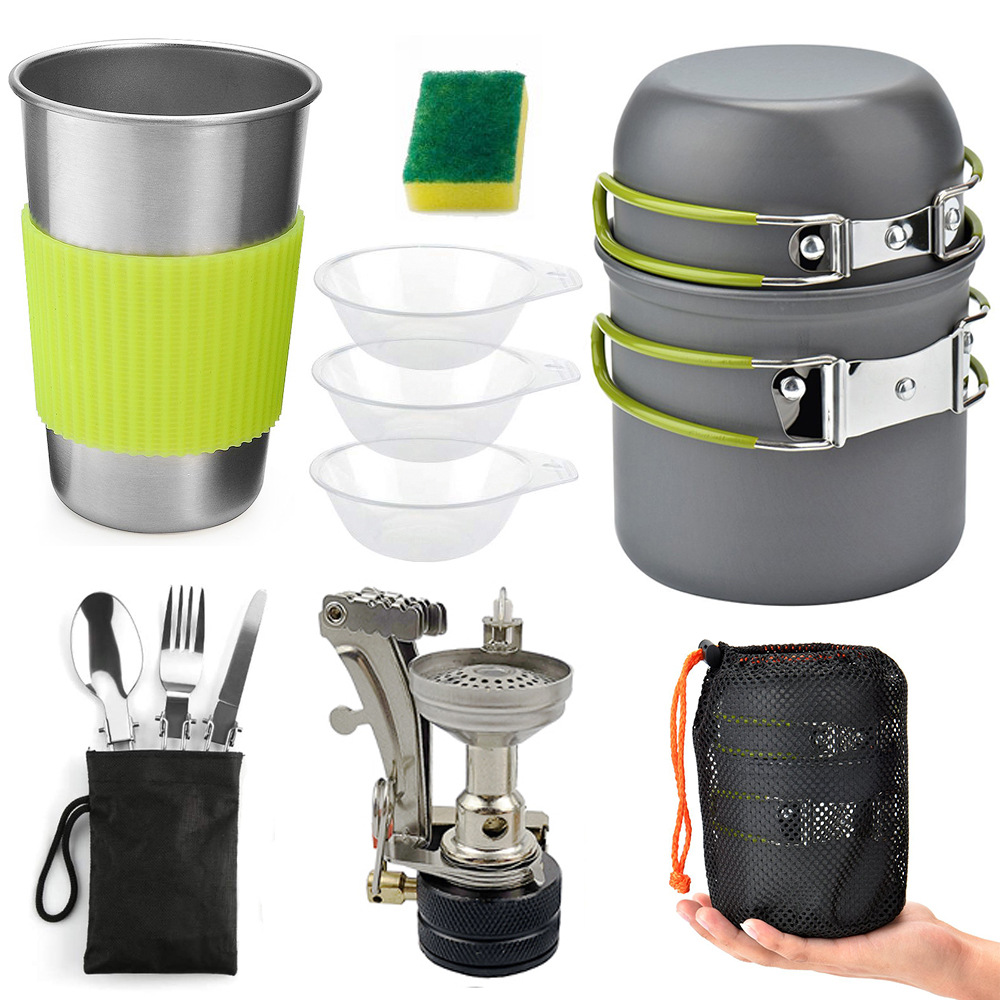 Portable picnic cooker set for 1-2 people H027