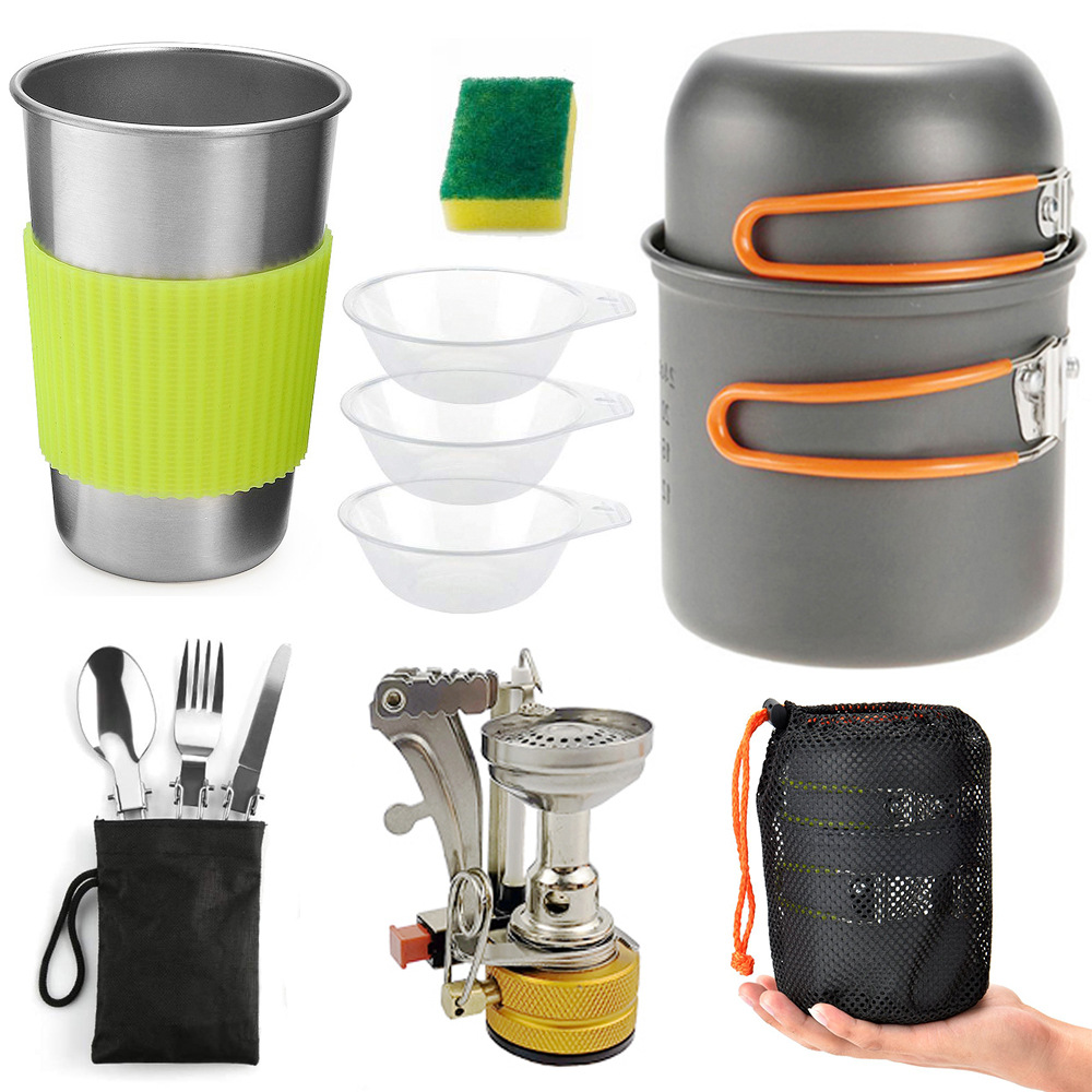 Portable picnic cooker set for 1-2 people H027