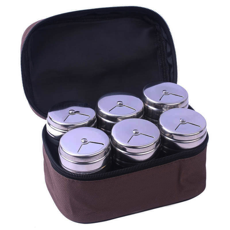 Stainless Steel Portable Kitchen Seasoning Bottle Spice Jar H101