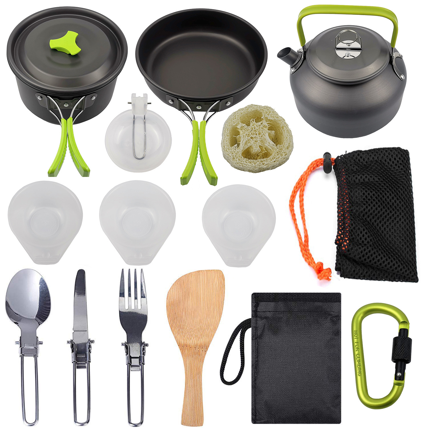 Tableware Combination Portable Camping Cookware Pan Set H045