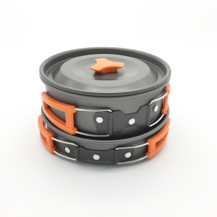 Teapot Set Pot Portable Camping Picnic Pot Outdoor Cookware Set H078